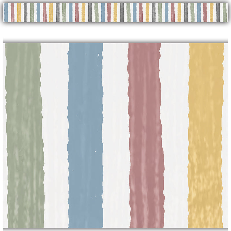 Class Cottage Stripes Border Trim Straight
