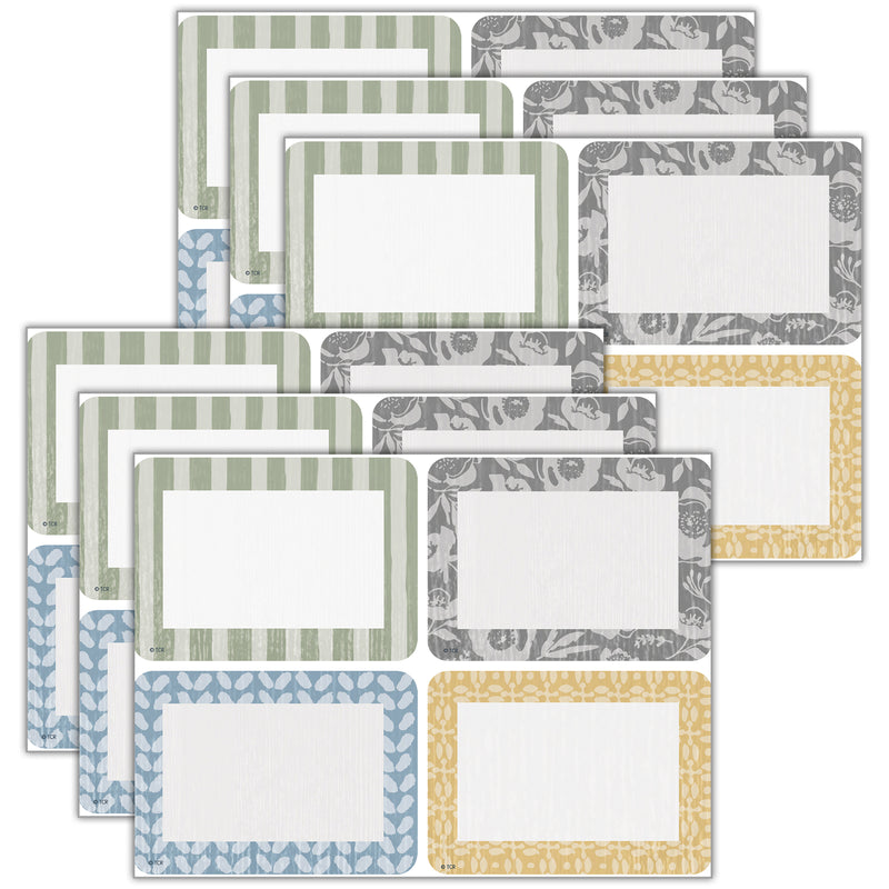 Classroom Cottage Name Tags/Labels - Multi-Pack, 36 Per Pack, 6 Packs