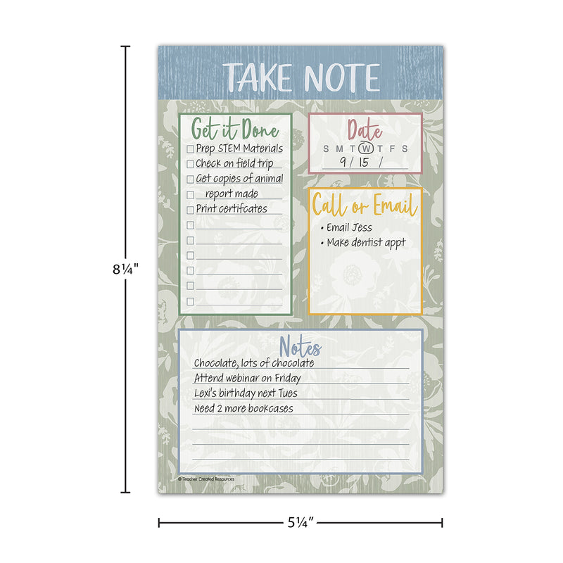Classroom Cottage Notepad, 50 Sheets, Pack of 12