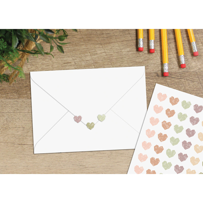 Terrazzo Tones Hearts Mini Stickers, 378 Per Pack, 12 Packs