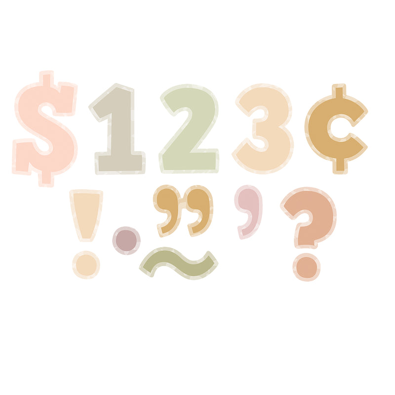 Terrazzo Tone 4in Bold Block Letter Combo Pack
