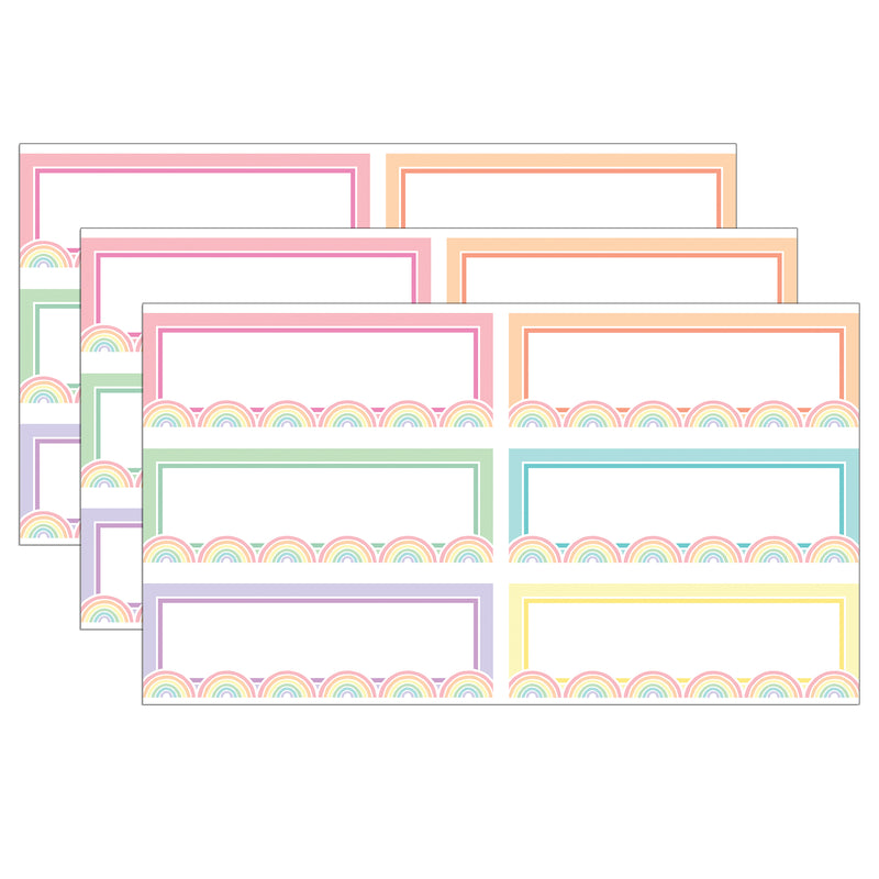 (3 Pk) Rainbow Labels Magnet Accent