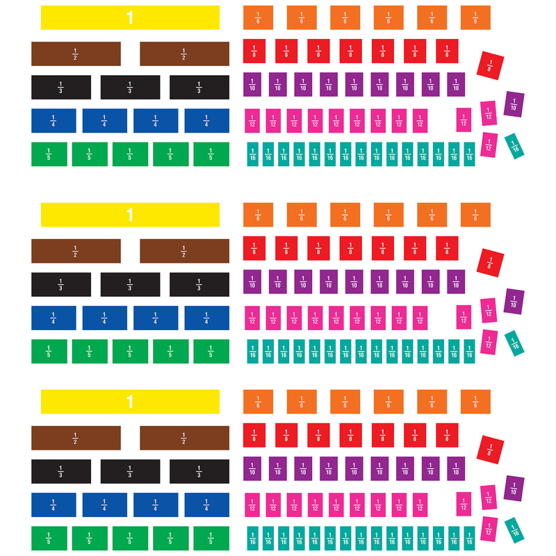 (3 Pk) Fraction Magnetic Accents Tiles