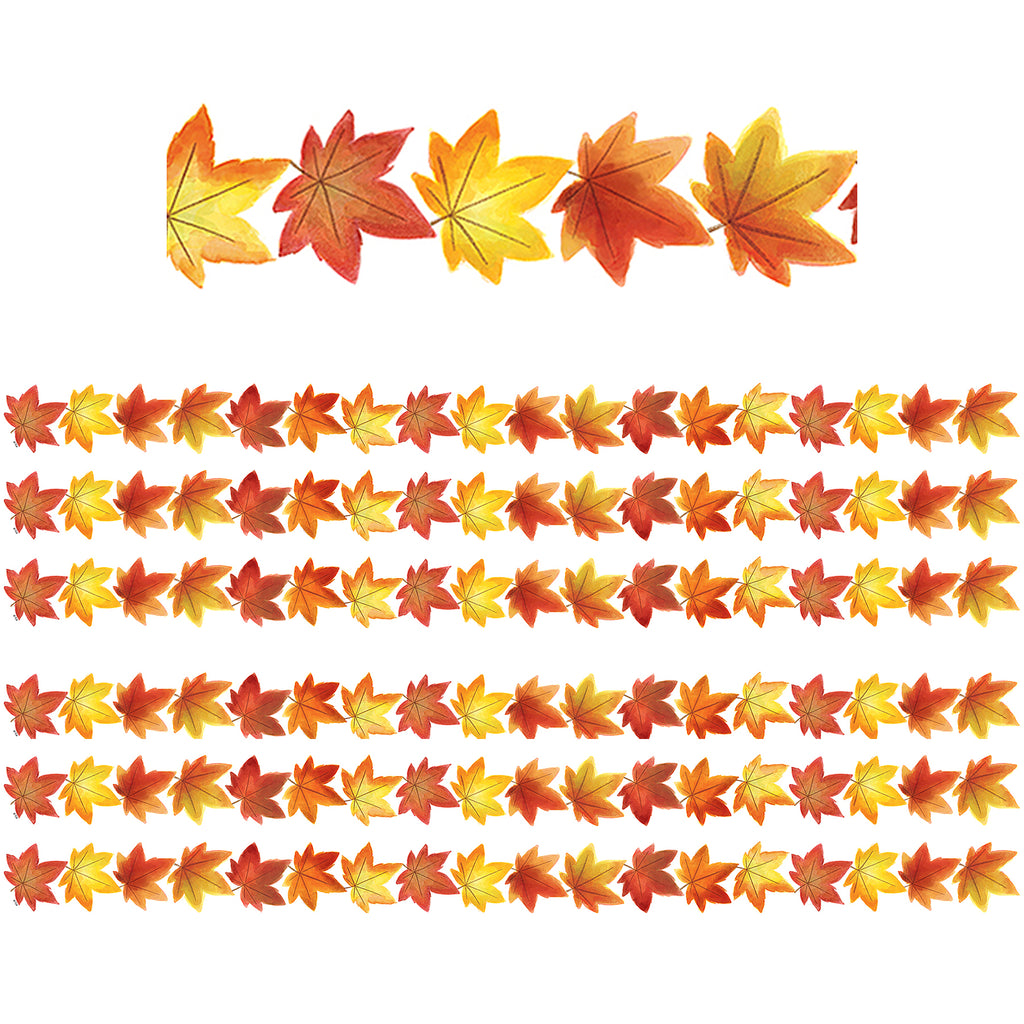 (6 Pk) Fall Leaves Die Cut Border