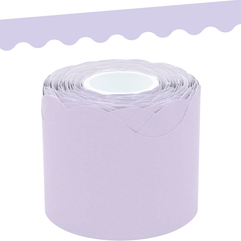 Lavender Scalloped Rolled Border