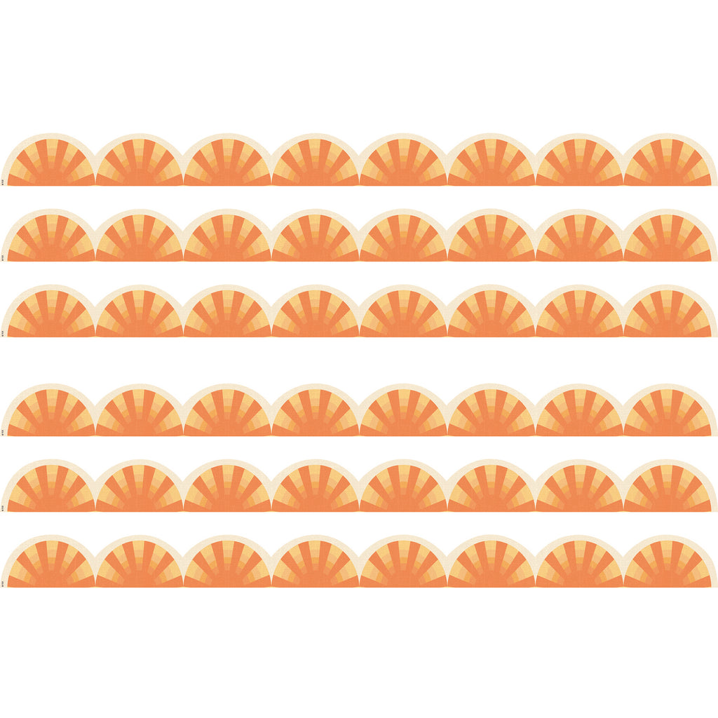 Moving Mountains Road Trip Sunshine Die-Cut Border Trim, 35 Feet Per Pack, 6 Packs