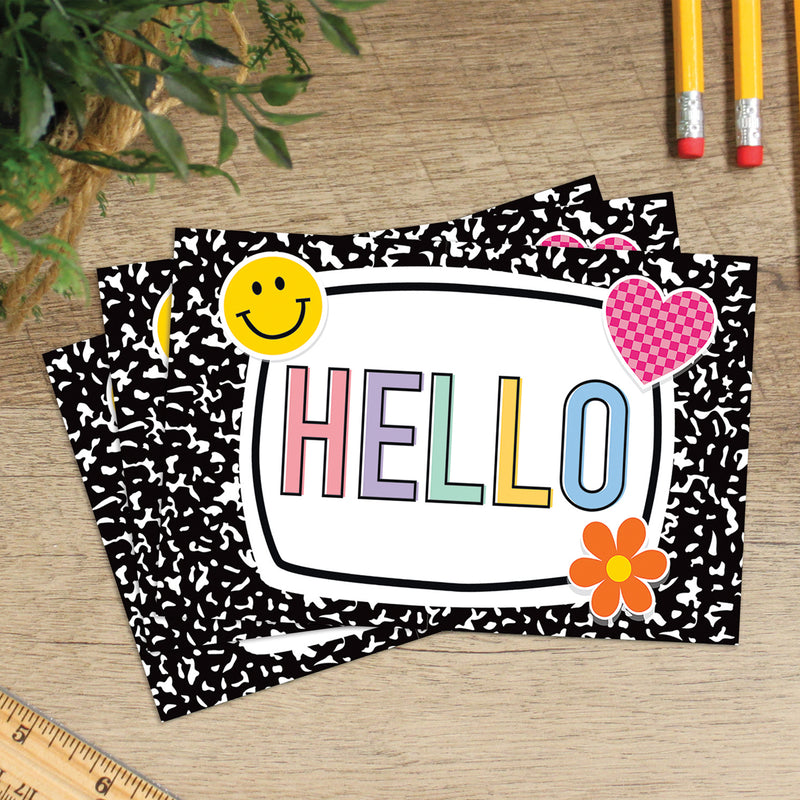 Cool for School Hello Postcards, 30 Per Pack, 6 Packs