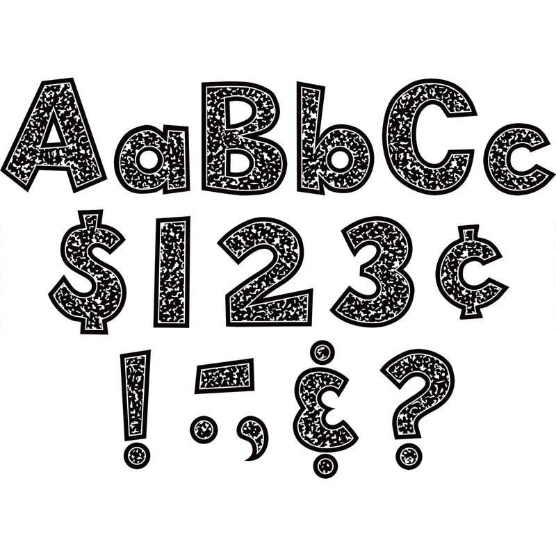 Composition 4in Fun Font Letters