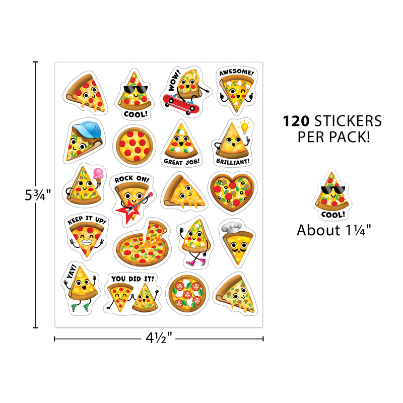 Pizza Smelly Stickers, 120 Per Pack, 6 Packs