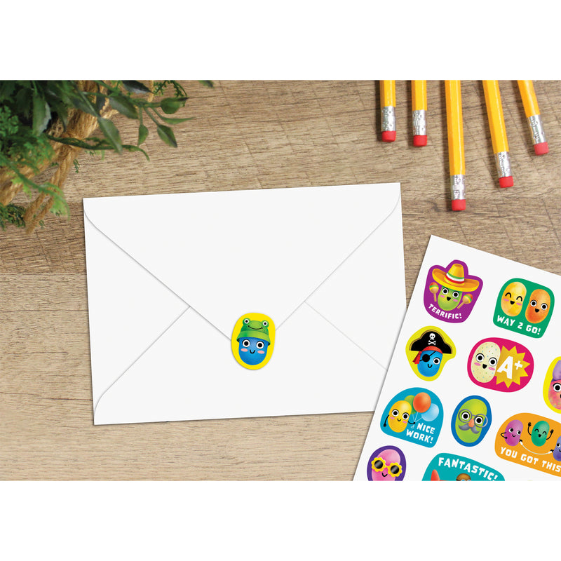 Jelly Bean Smelly Stickers, 120 Per Pack, 6 Packs