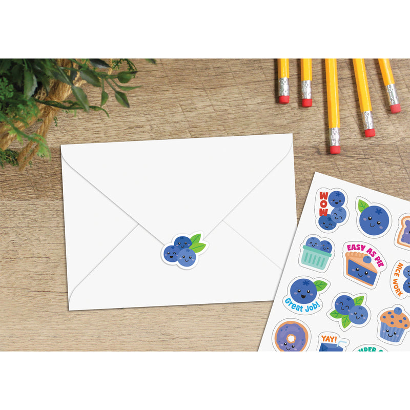 Blueberry Smelly Stickers, 120 Per Pack, 6 Packs