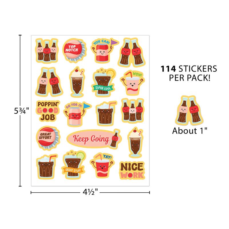 Cola Smelly Stickers, 114 Per Pack, 6 Packs