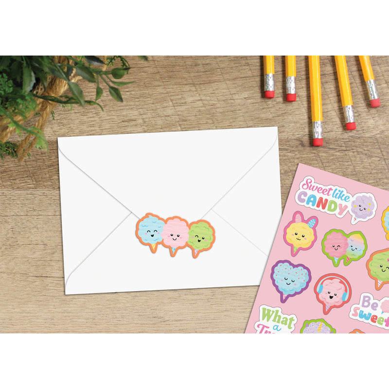 Cotton Candy Smelly Stickers, 108 Per Pack, 6 Packs