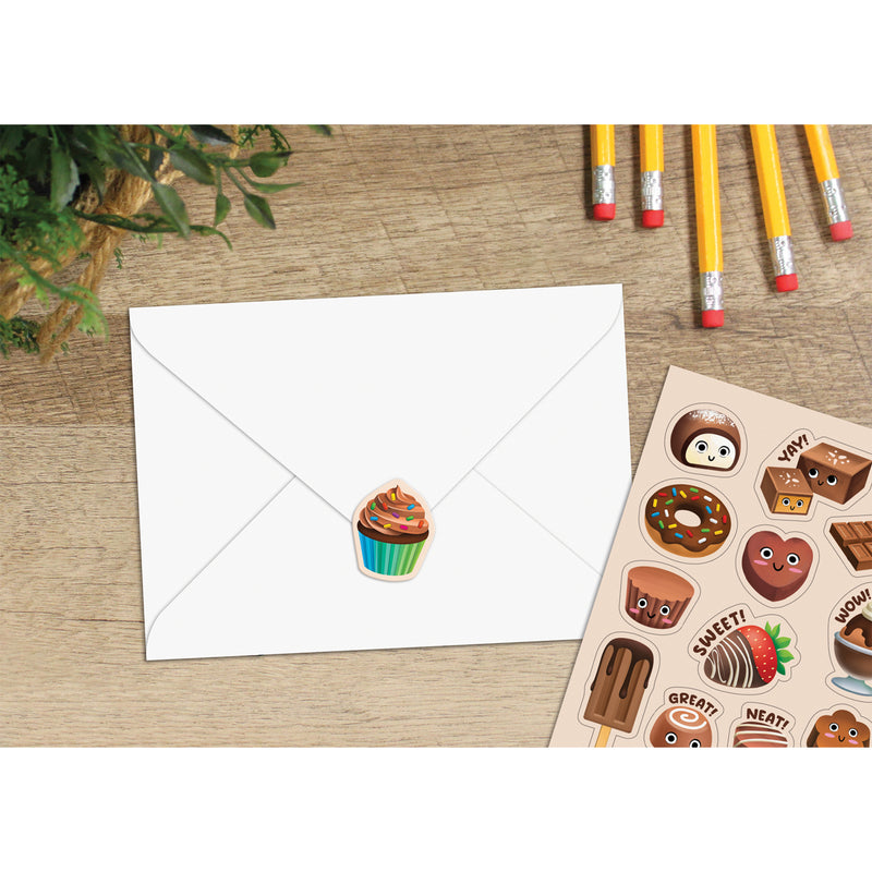 Chocolate Smelly Stickers, 120 Per Pack, 6 Packs