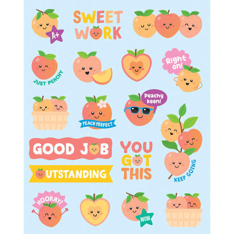 Peach Smelly Stickers, 108 Per Pack, 6 Packs