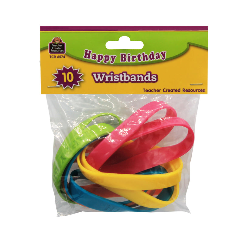 Happy Birthday Wristband Classroom Super Pack, 30 Per Pack, 2 Packs