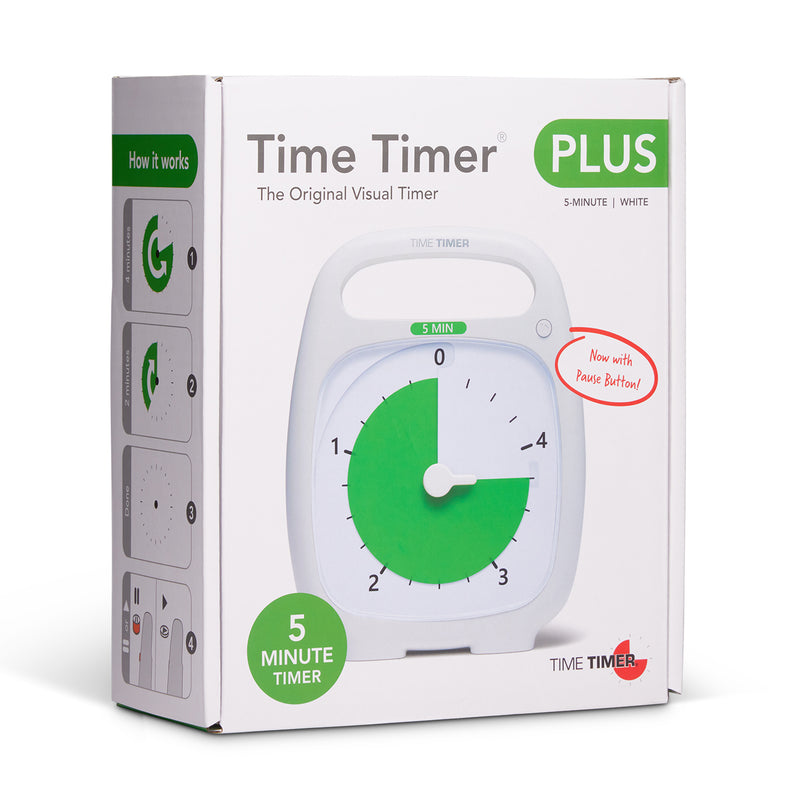 PLUS® 5 Minute Timer, White