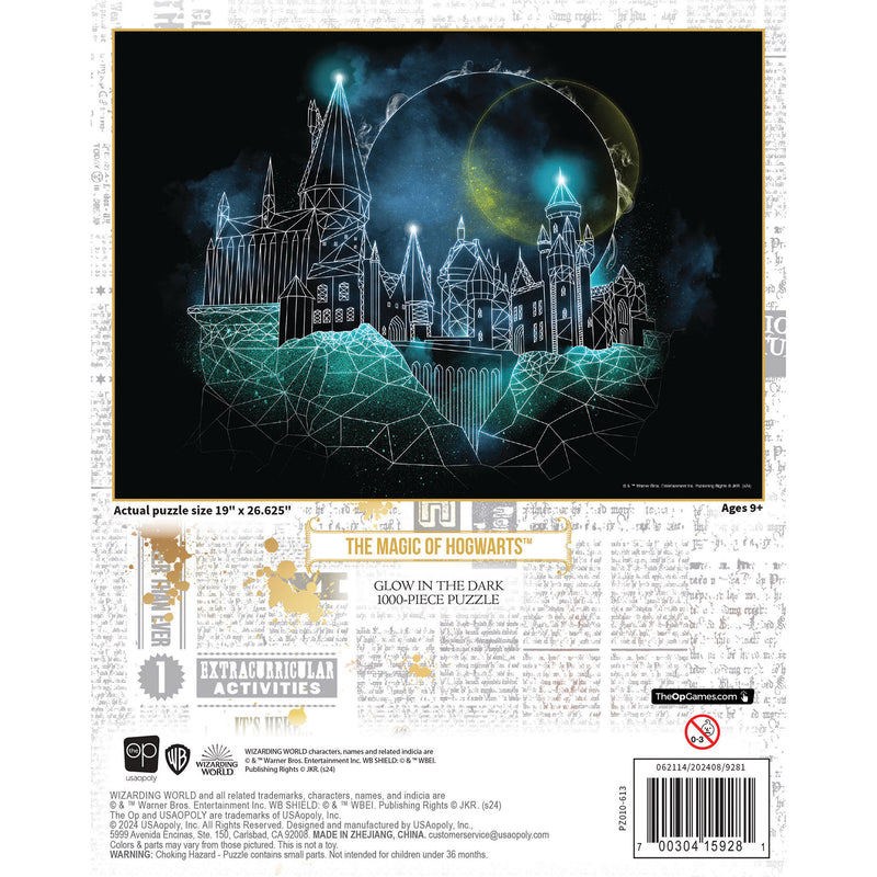 Harry Potter Magic of Hogwarts Glow Puzzle, 1000 Pieces