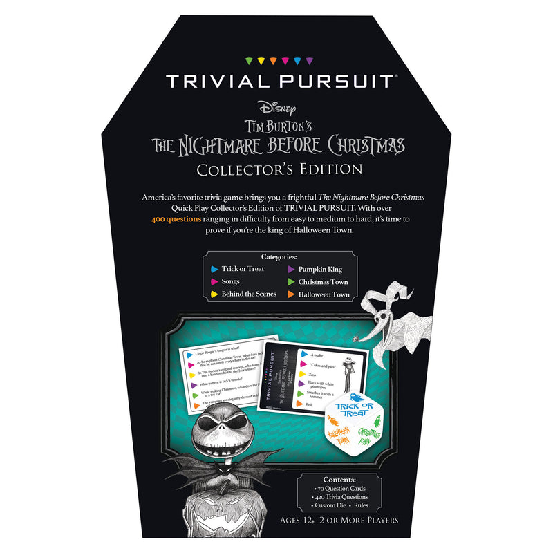 TRIVIAL PURSUIT®: Disney Tim Burton's The Nightmare Before Christmas Collector's Edition Board Game