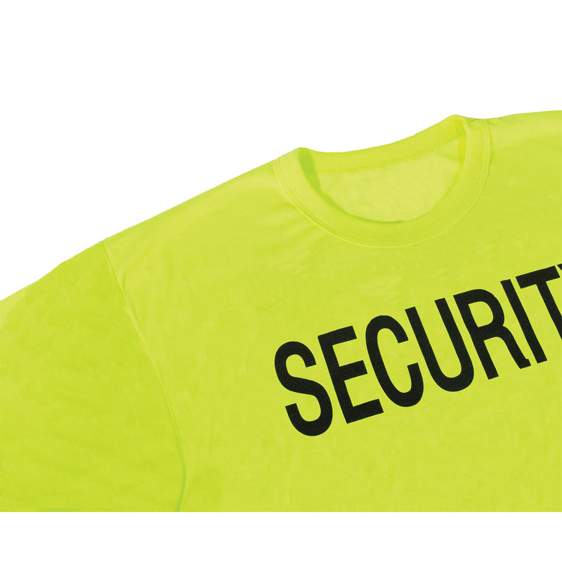 Rothco 2-Sided Security T-Shirt - Safety Green