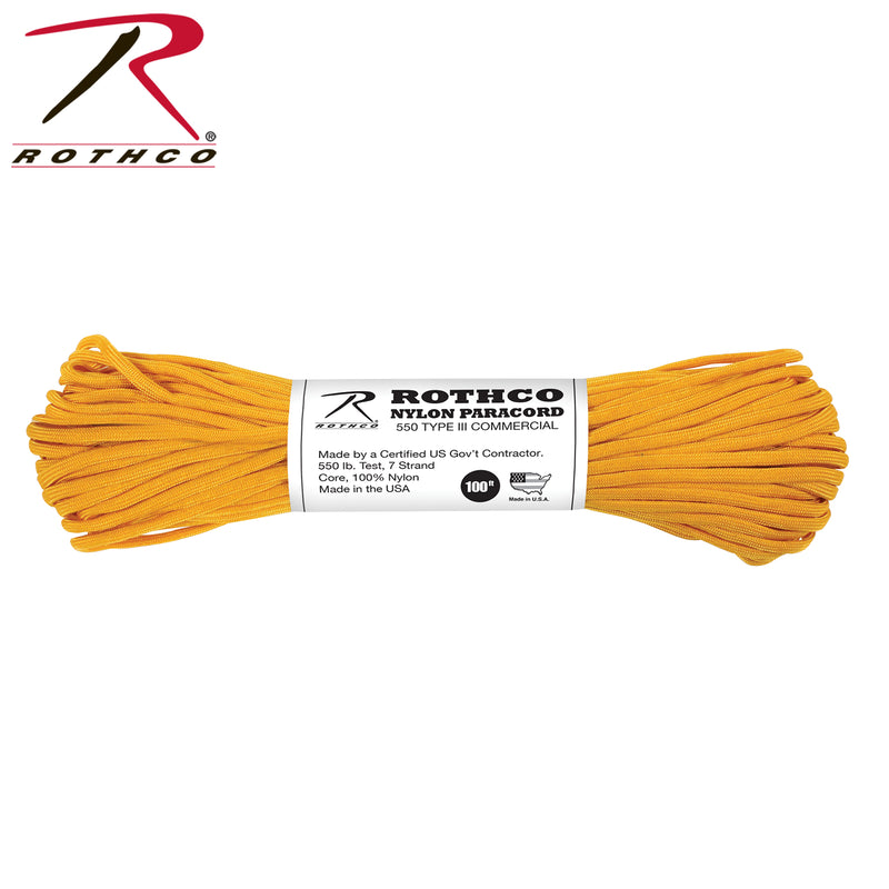 Rothco Nylon Paracord Type III 550 LB 100FT