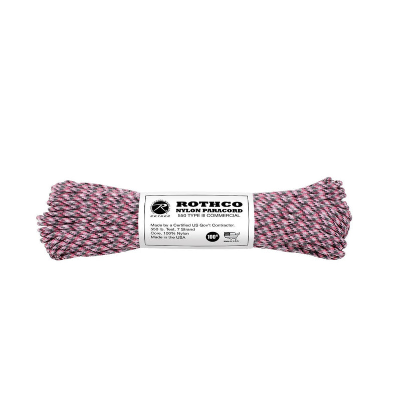 Rothco 550lb Type III Nylon Camo Paracord