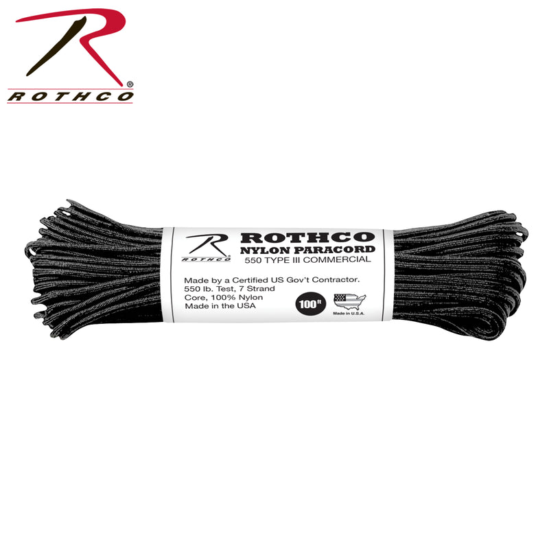 Rothco Nylon Paracord Type III 550 LB 100FT