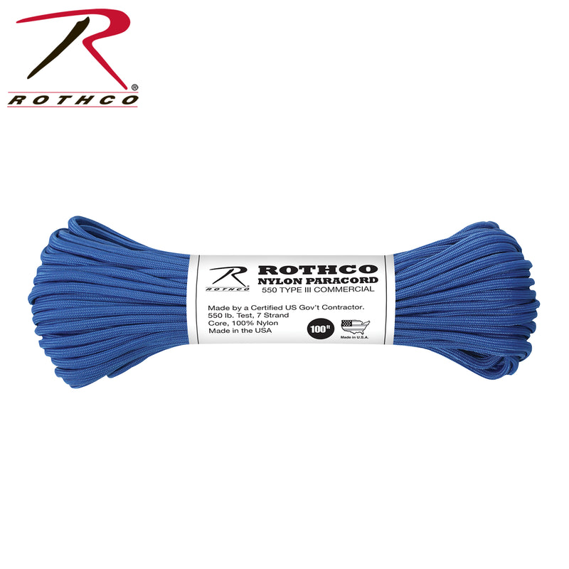 Rothco Nylon Paracord Type III 550 LB 100FT