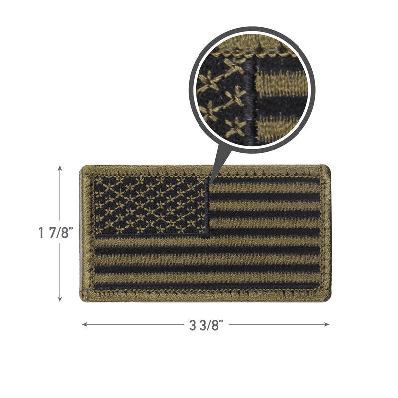 Rothco American Flag Patch - Hook Back