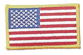 Rothco Iron On / Sew On Embroidered US Flag Patch