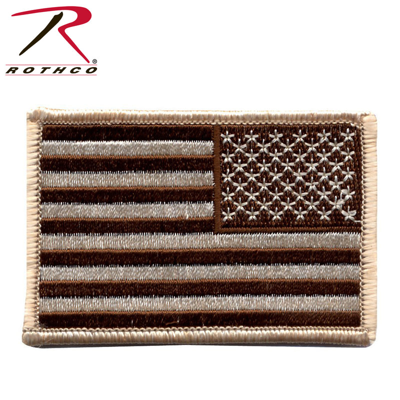 Rothco Iron On / Sew On Embroidered US Flag Patch