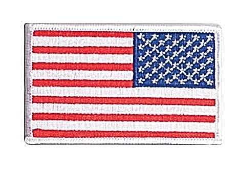 Rothco Iron On / Sew On Embroidered US Flag Patch