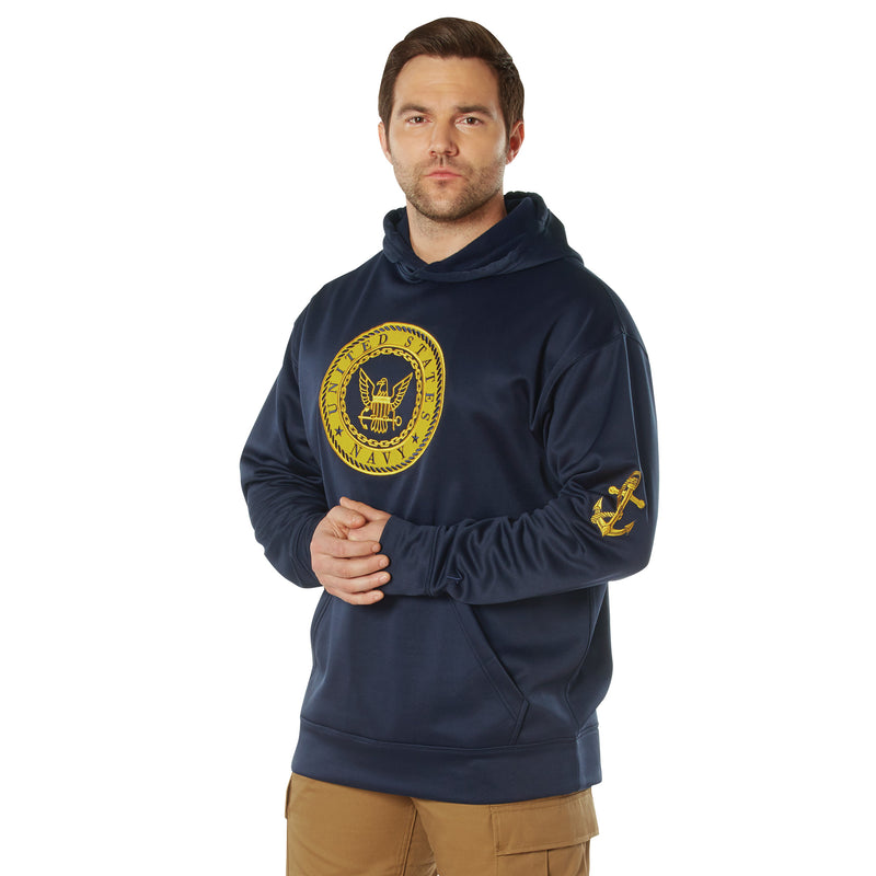 Rothco Navy Emblem Pullover Hooded Sweatshirt