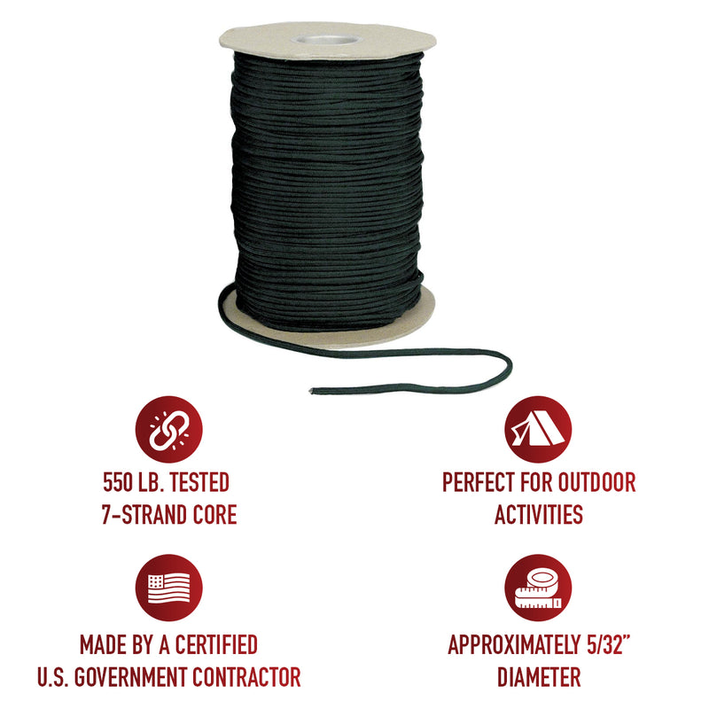 Rothco Nylon Paracord 550lb 1000 Ft Spool