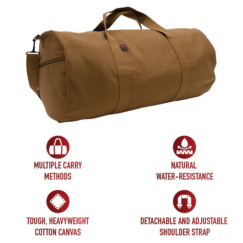 Rothco Canvas Shoulder Duffle Bag - 24 Inch