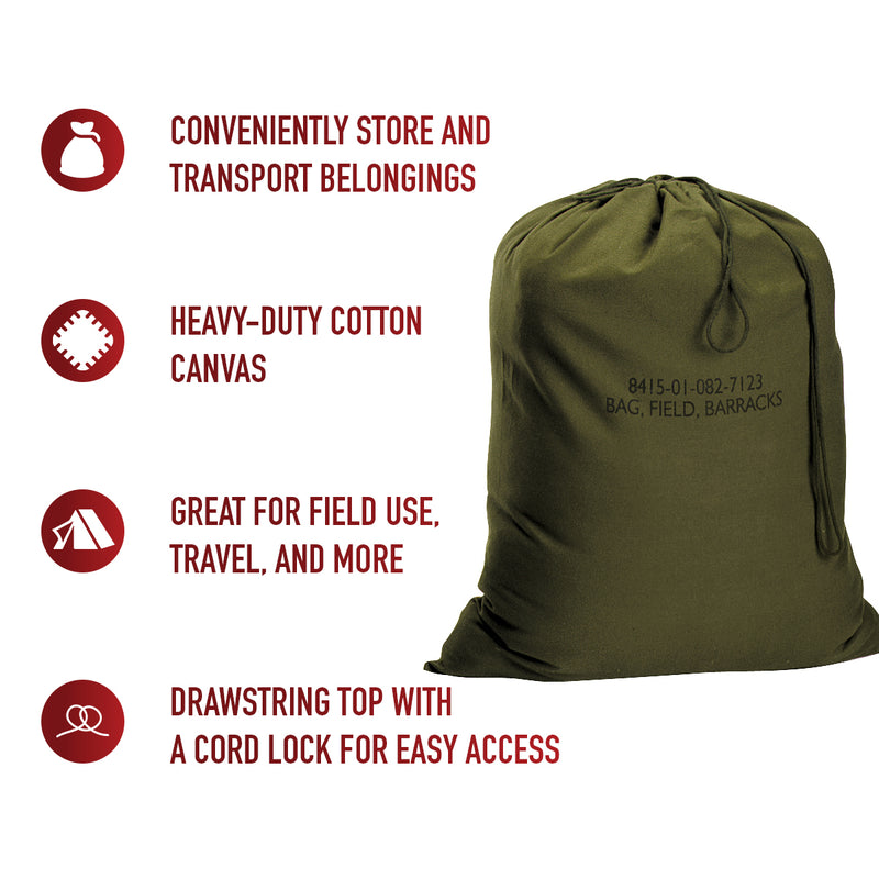 Rothco G.I. Type Canvas Barracks Bag