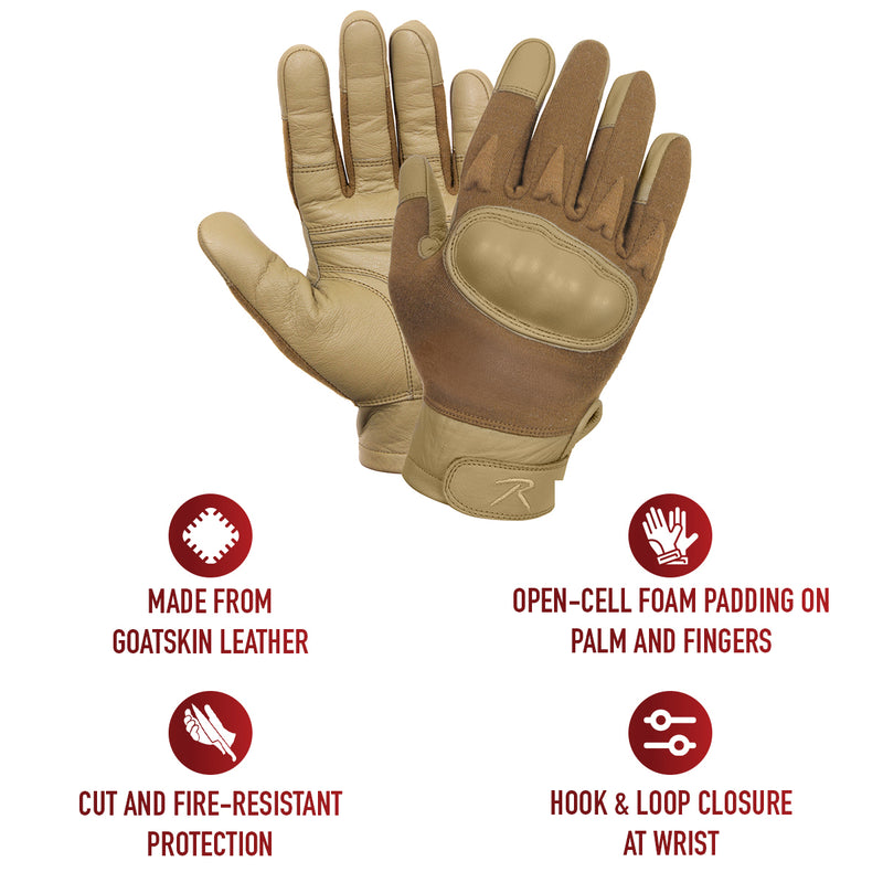 Rothco Hard Knuckle Cut and Fire Resistant Gloves