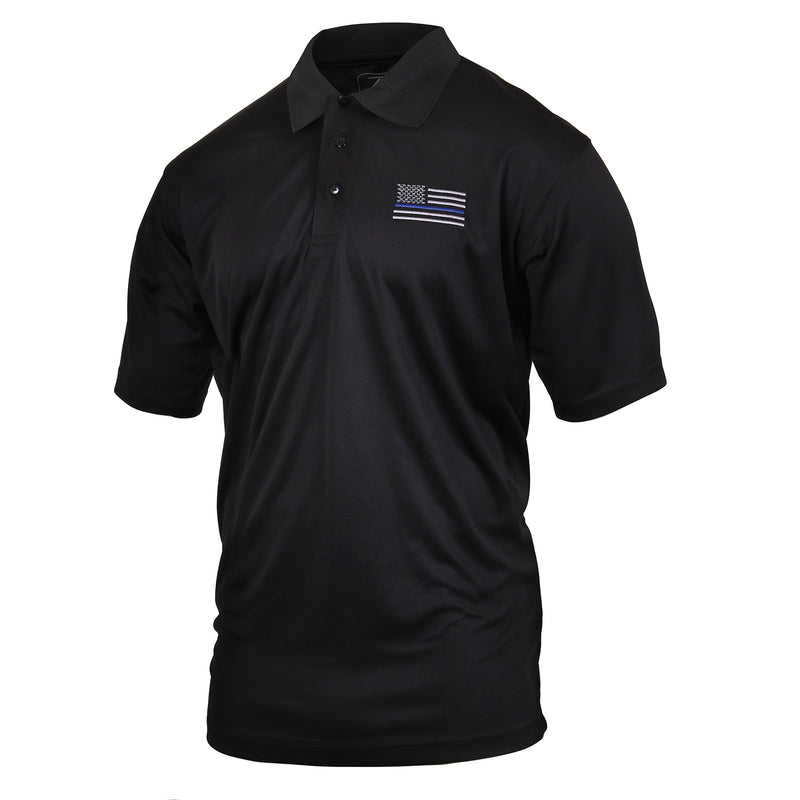 Rothco Thin Blue Line Moisture Wicking Polo