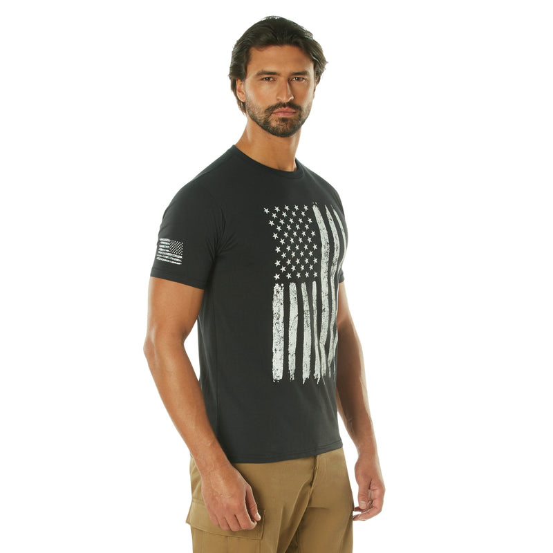 Rothco Distressed US Flag Athletic Fit T-Shirt