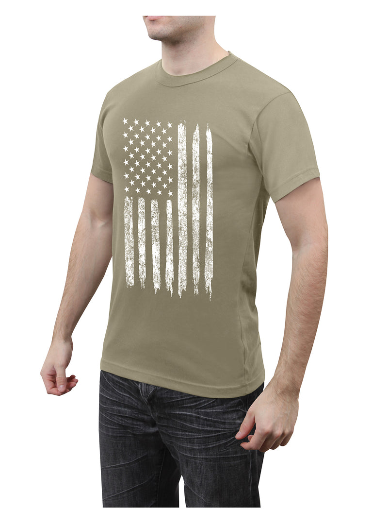 Rothco Distressed US Flag Athletic Fit T-Shirt