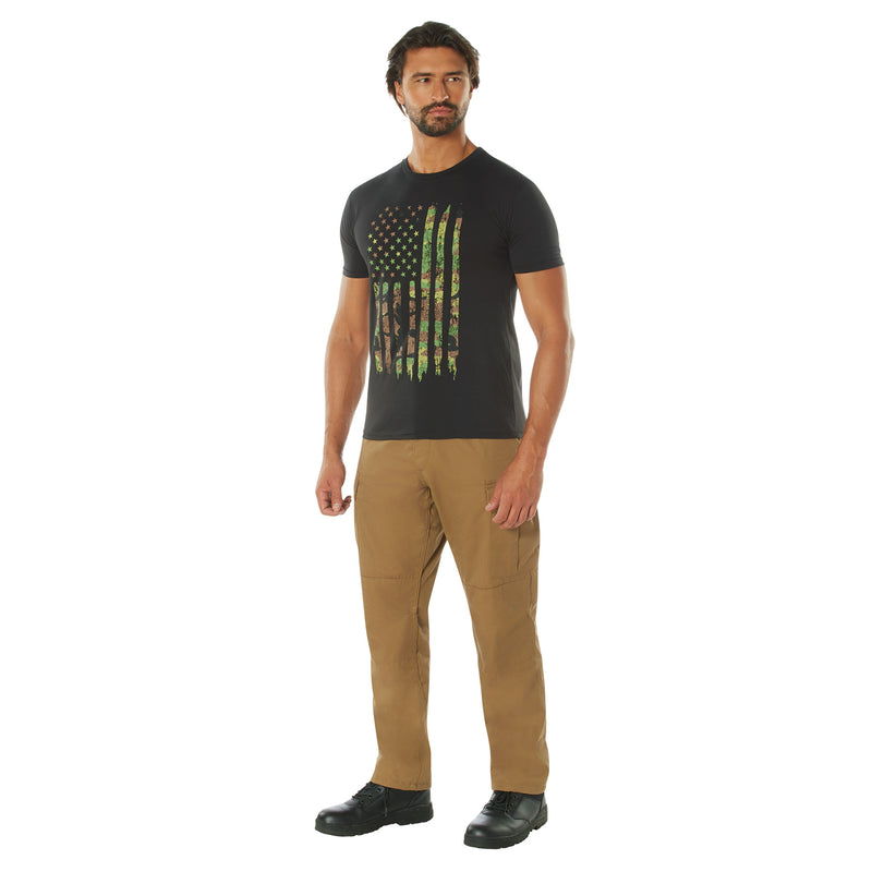 Rothco Camo US Flag Athletic Fit T-Shirt