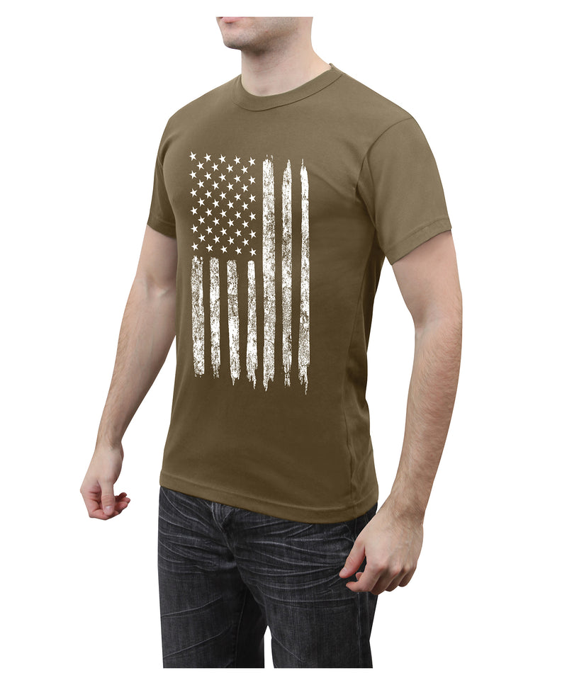 Rothco Distressed US Flag Athletic Fit T-Shirt