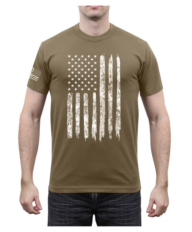 Rothco Distressed US Flag Athletic Fit T-Shirt