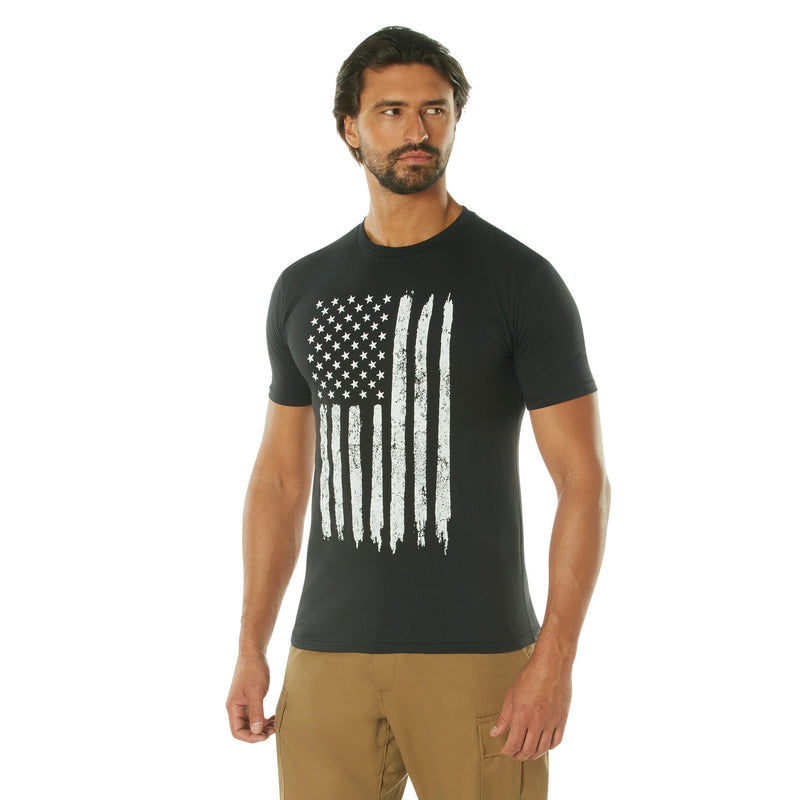 Rothco Distressed US Flag Athletic Fit T-Shirt