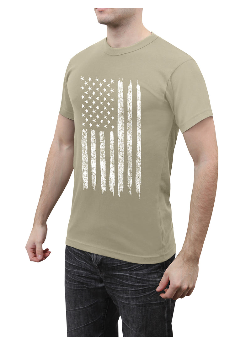 Rothco Distressed US Flag Athletic Fit T-Shirt