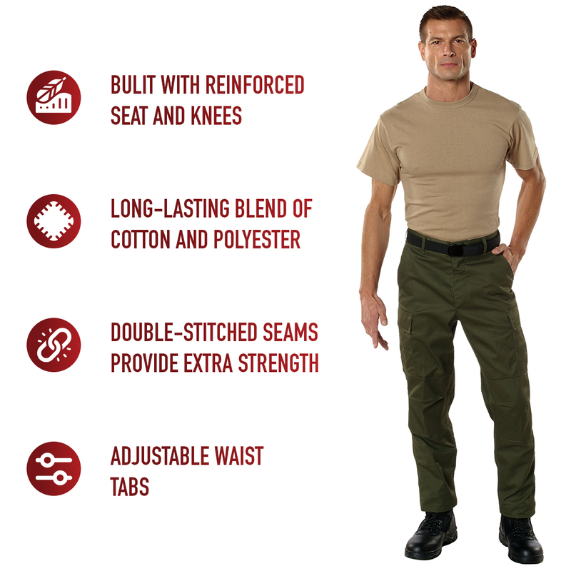 Rothco Relaxed Fit Zipper Fly BDU Pants