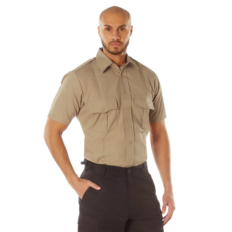 Rothco Short Sleeve Uniform Shirt for Law Enforcement & Security Professionals