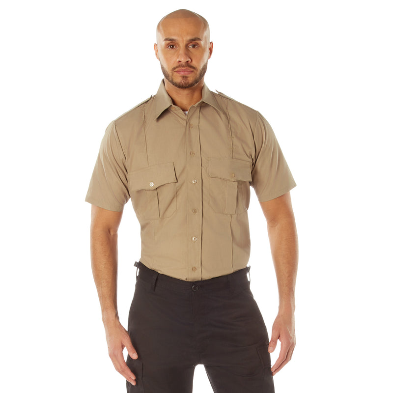 Rothco Short Sleeve Uniform Shirt for Law Enforcement & Security Professionals