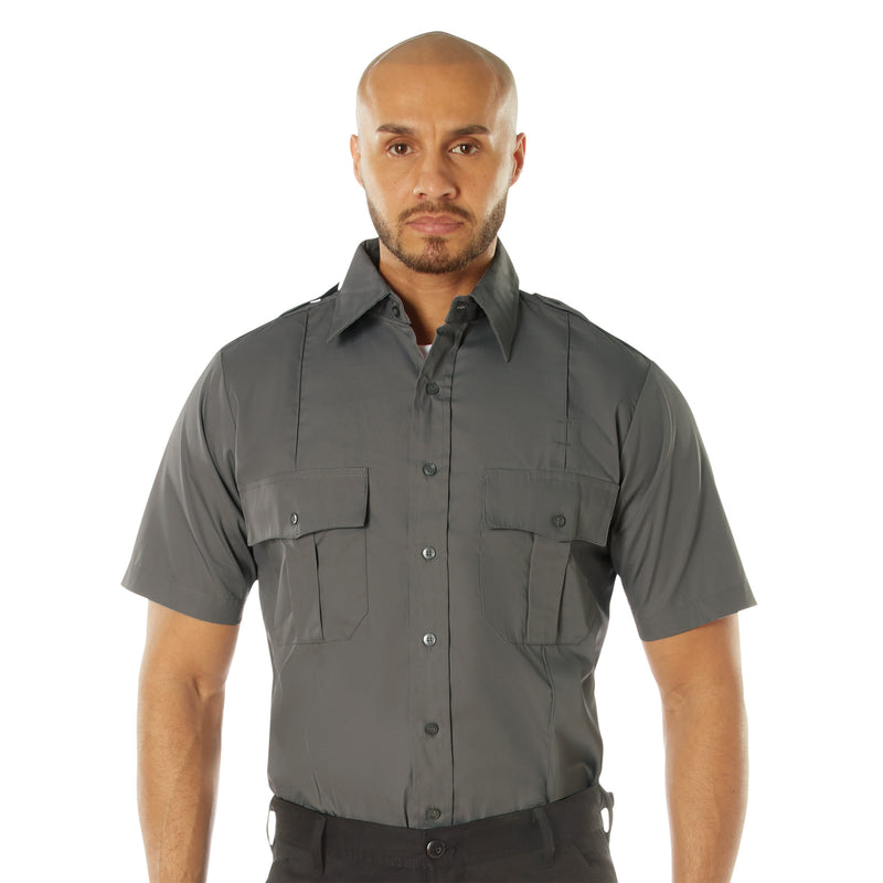 Rothco Short Sleeve Uniform Shirt for Law Enforcement & Security Professionals