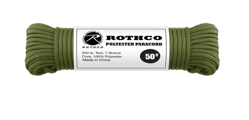 Rothco 550lb Type III Polyester Paracord